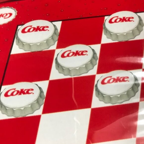 Vintage Coca-Cola Collector's Edition Checkers in Raised Logo Square Tin - Picture 6 of 12